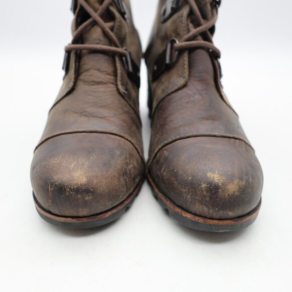 Sorel Boots Women's 11 Joan of Arctic Wedge Mid Bootie Brown Wedge NL1987-028 - Picture 10 of 10